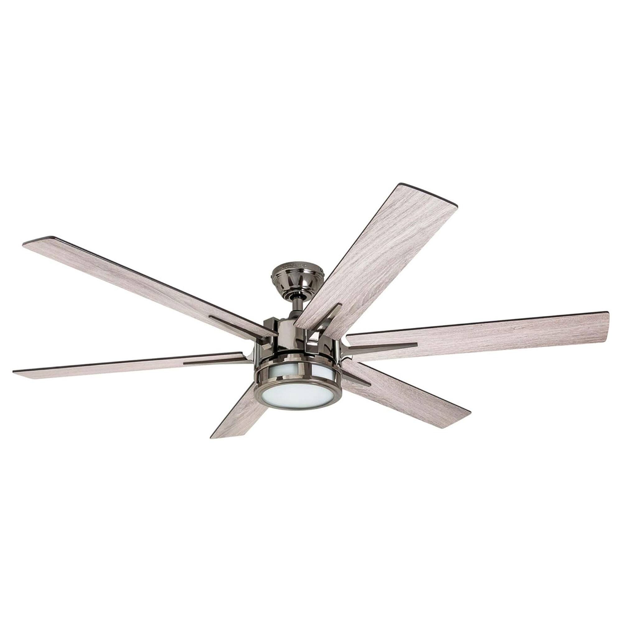 Front. Honeywell - Honeywell Kaliza Ceiling Fan, Quiet Motor and Remote Control, 56", Matte Nickel - Brushed Nickel.