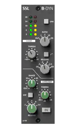 Solid State Logic - B-Series Dynamics Module, Aggressive Character Compressor in 500 Series Format