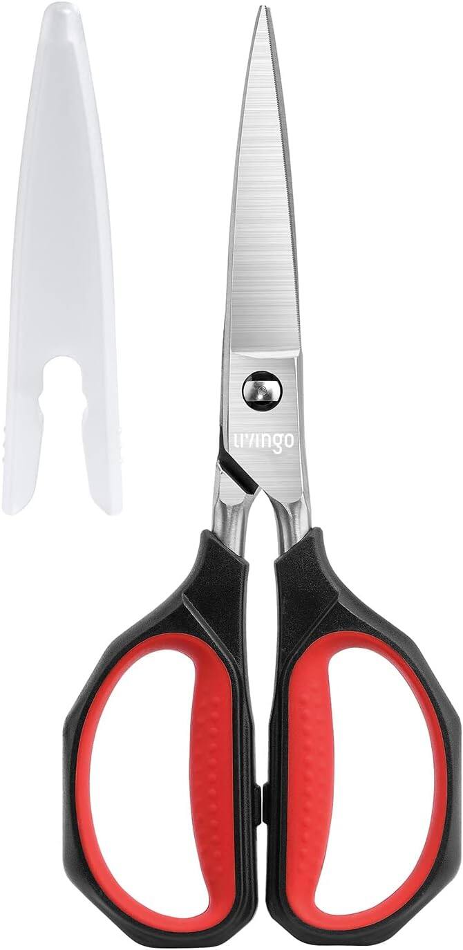 Front. Livingo - 9.5-Inch Titanium Coated Heavy Duty Poultry Kitchen Shears.
