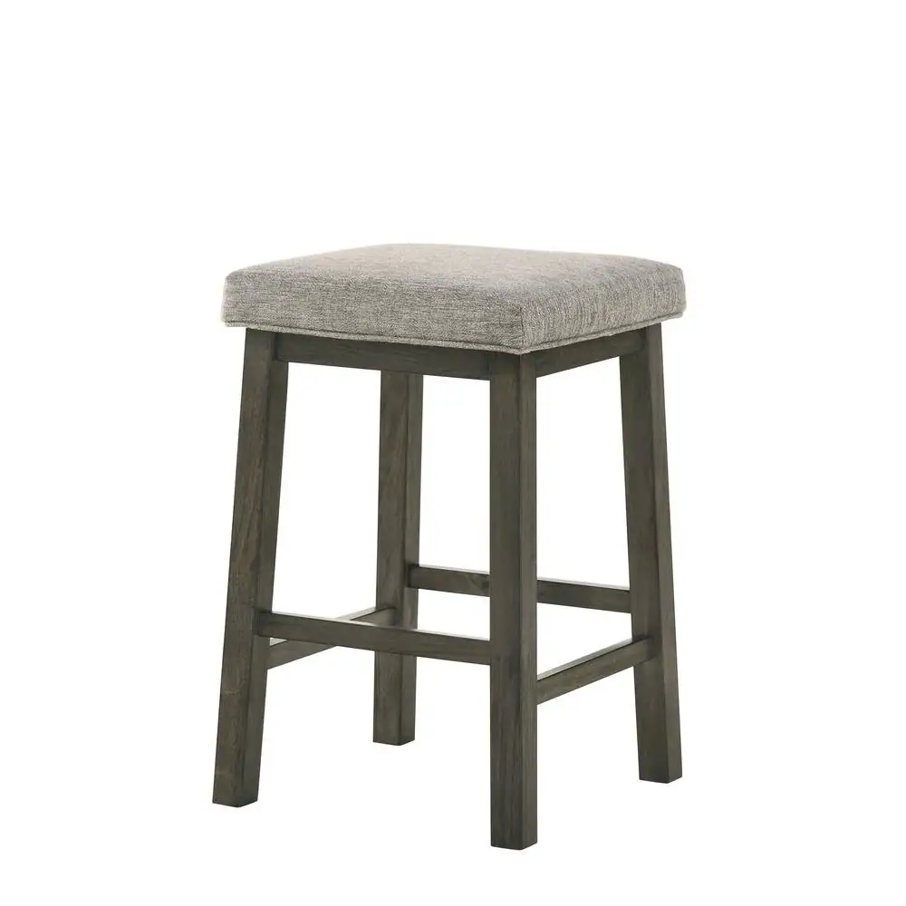 Alt View 1. FurniFact - Bar Table with Stools – Small Kitchen Table for 2 in Solid Wood Finish - Brown.