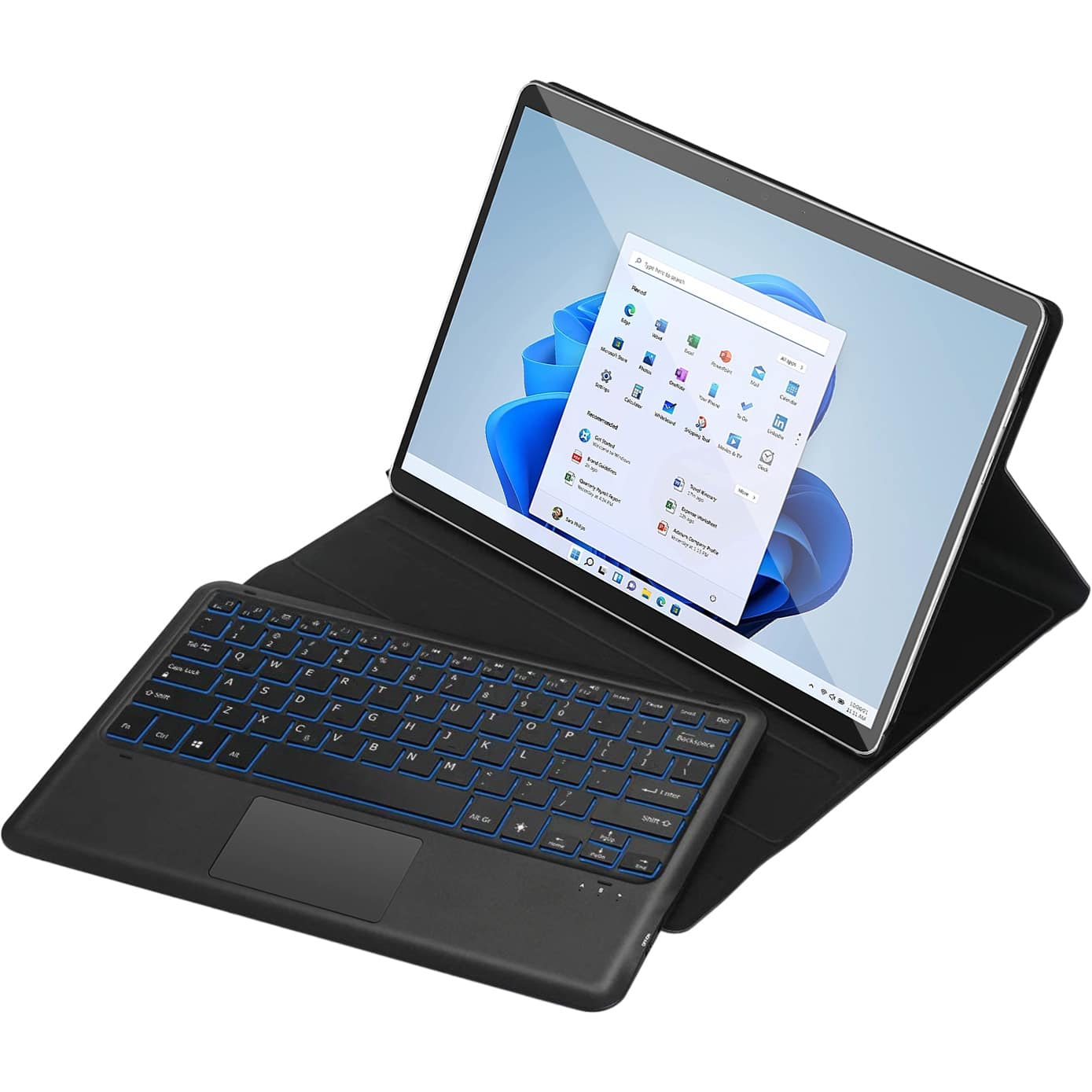Alt View 11. SaharaCase - Keyboard Case for Microsoft Surface Pro 8 - Black.