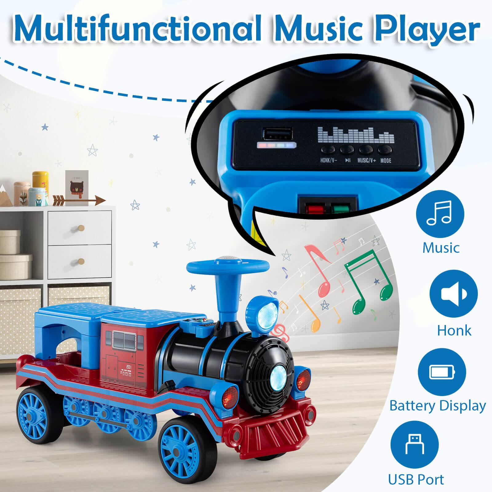 Multifunctional Music Player

- Music
- Honk
- Battery Display
- USB Port

HONK/V - HI MUSIC/V MODE