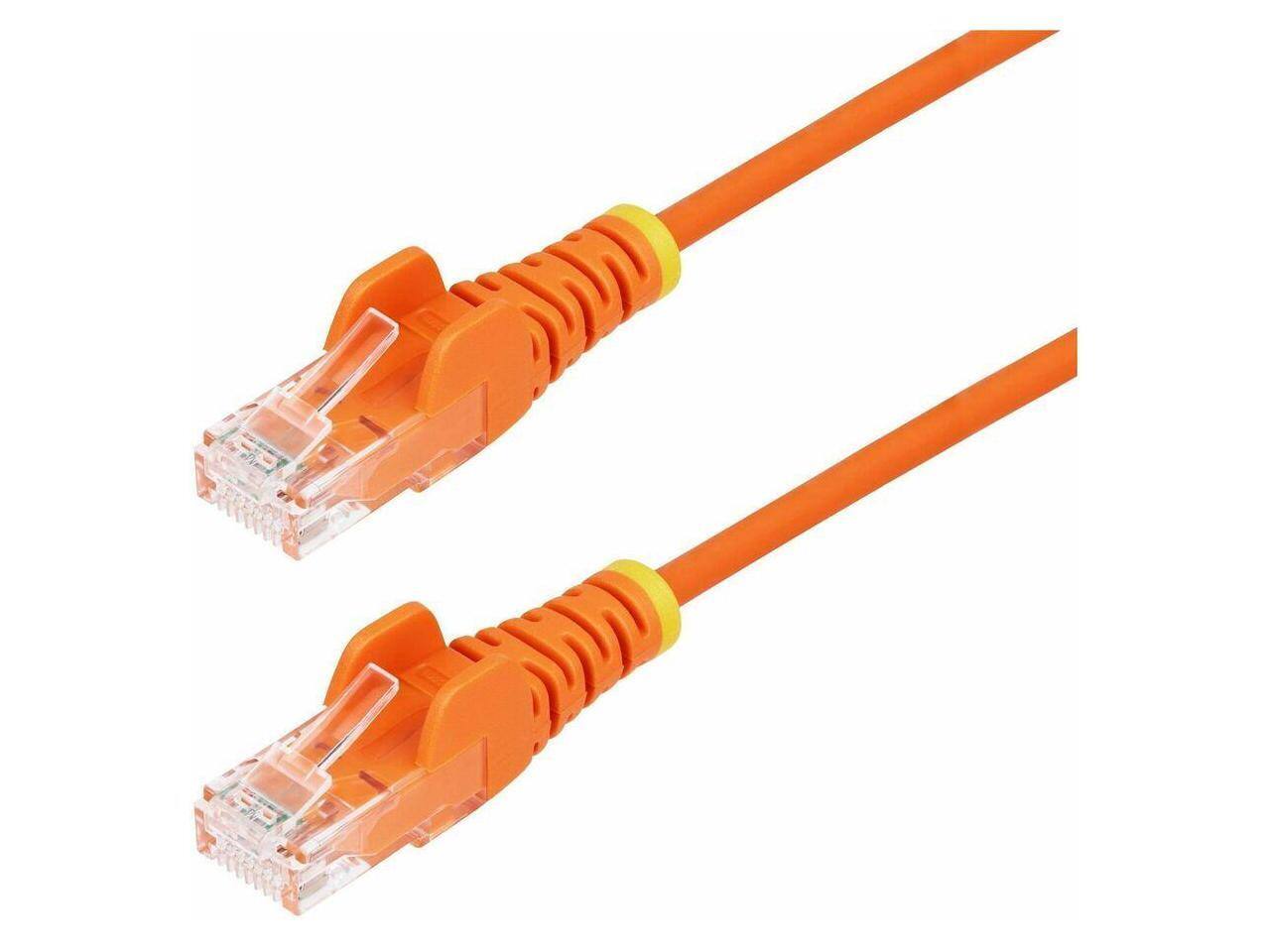 Alt View 3. StarTech.com - StarTech 50ft Orange Slim CAT6 Ethernet Cable Model N6PAT50ORS.