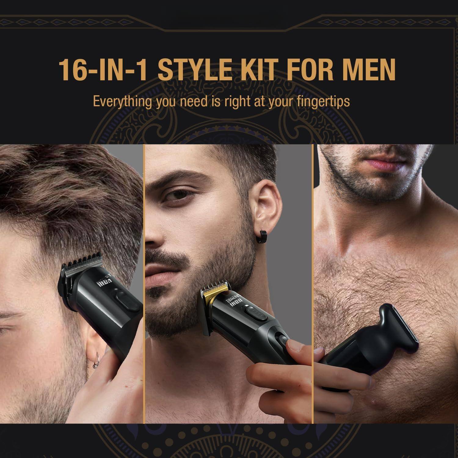 16-IN-1 STYLE KIT FOR MEN  
Everything you need is right at your fingertips