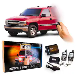 MPC - 5-Button Remote Starter For 1999-2002 Chevrolet Suburban - Up To 1,500' Range - Black