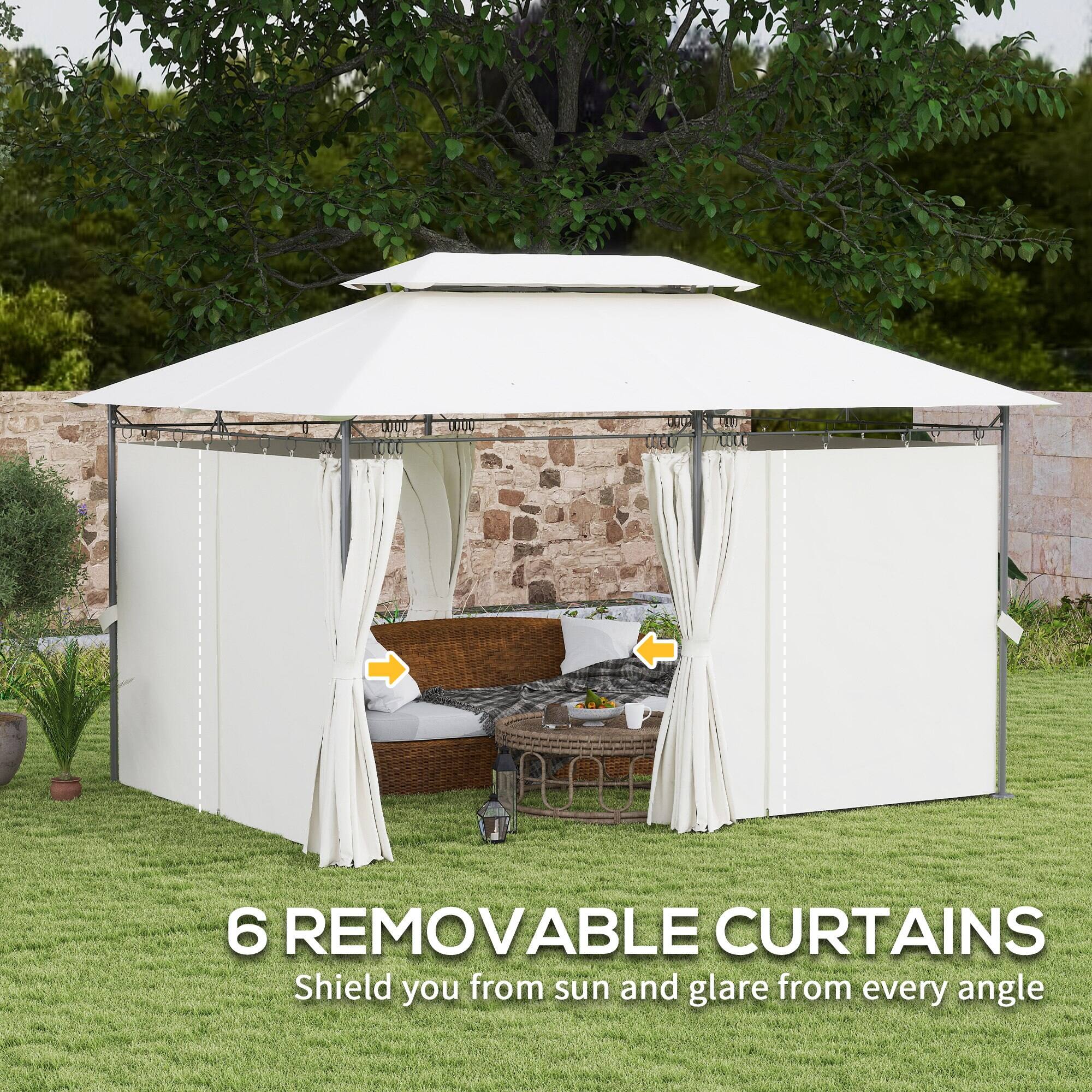 6 REMOVABLE CURTAINS Shield you from sun and glare from every angle