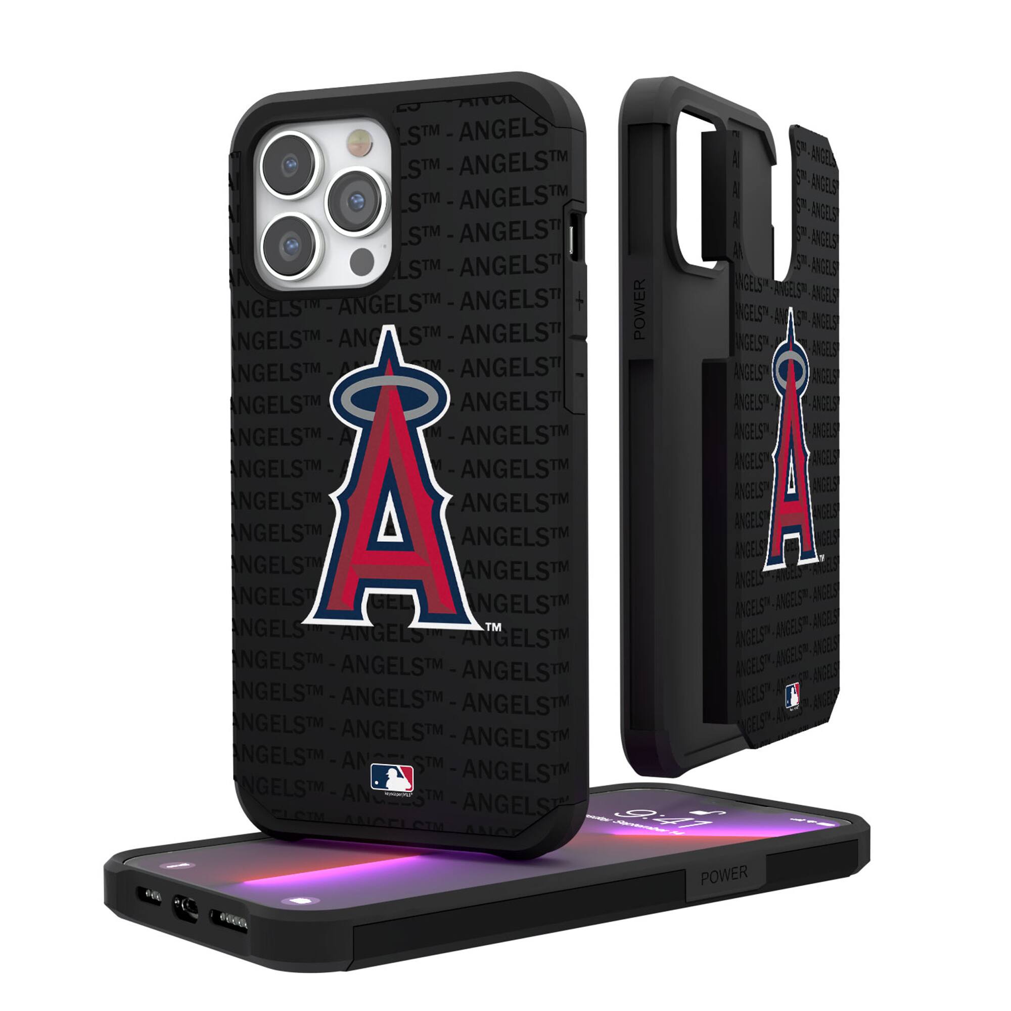 Keyscaper - MLB - Los Angeles Angels iPhone Text Backdrop Rugged Case - 14 Pro - Multicolor price history on PriceWatchPro