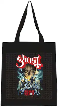 PopMarket - Ghost - Rocksax - Ghost - Magazines - Eco-Friendly Tote Bag (Black) - Multicolor