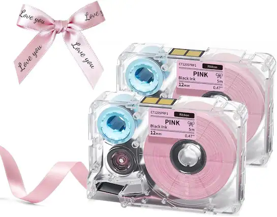 Love you you Love
Love Love you
CT1205PRP1 Ribbon PINK Black Ink 5m 12mm 0.47"