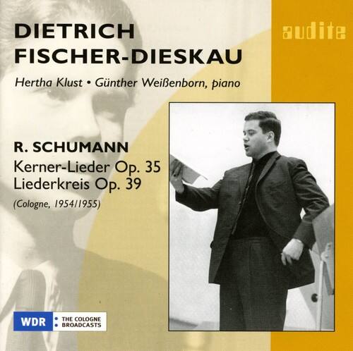 DIETRICH FISCHER-DIESKAU  
Hertha Klust • Günter Weißborn, piano  

R. SCHUMANN  
Kerner-Lieder Op. 35  
Liederkrkreis Op. 39  
(Cologne, 1954/1955)  

THE COLOGNE WDR BROADCASTS