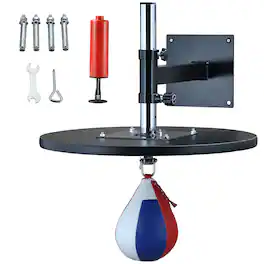 Soozier - Bag Boxing Punching Bag Wall Mount Height Adjustable, MMA, Martial Arts - Black, Red, Blue, White