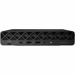 HP - ProDesk 4 G1i Desktop Computer - Intel Core Ultra 7 265T - vPro Technology - 16 GB - 256 GB SSD - Mini PC - Jack Blac - Jack Black