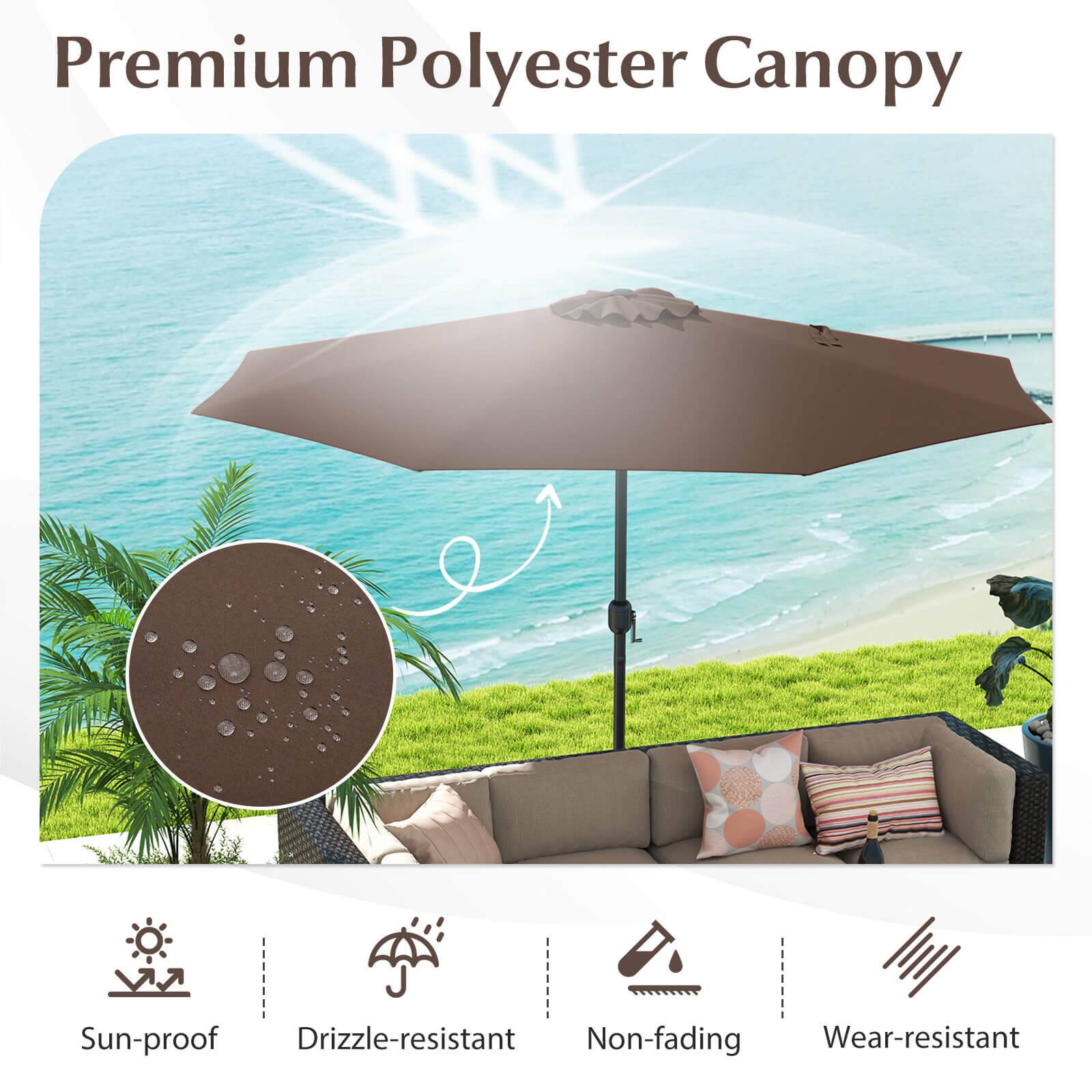 Premium Polyester Canopy Sun-proof Drizzle-resistant Non-fading Wear-resistant