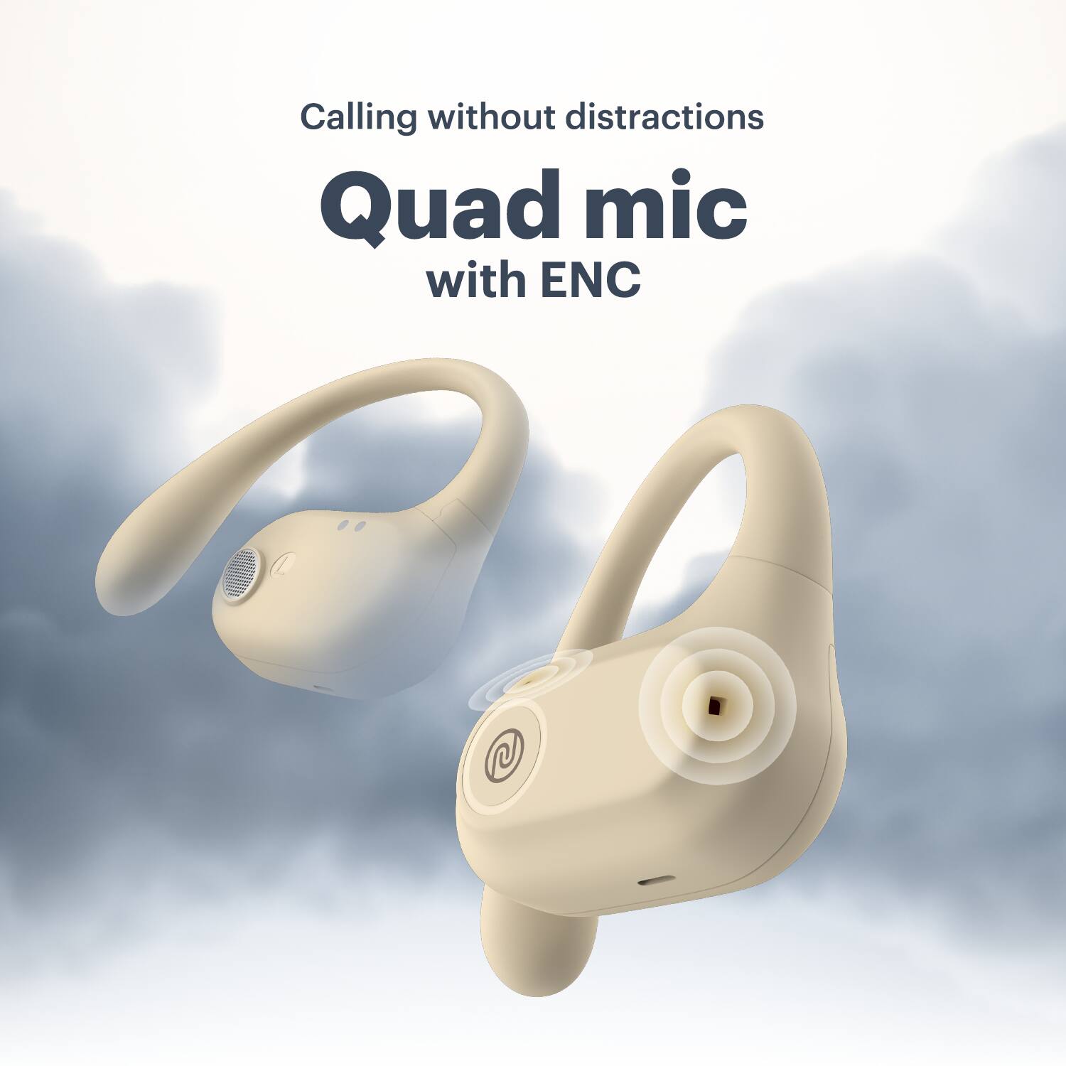 Calling without distractions
Quad mic with ENC