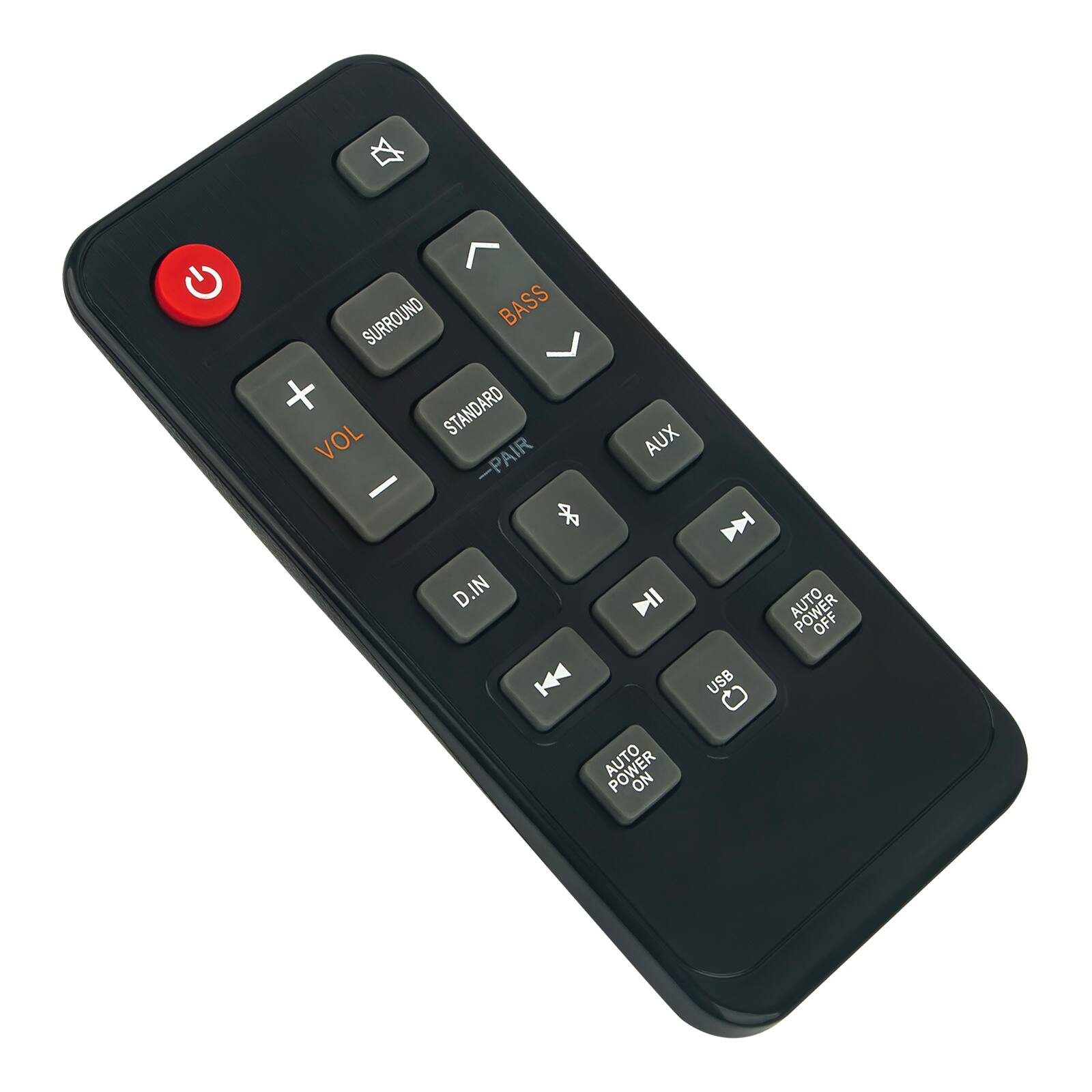 SURROUND BASS + STANDARD VOL PAIR D.IN K AUX NI N USB AUTO OFF AUTO ON