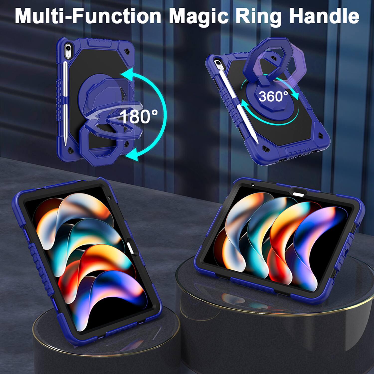 Multi-Function Magic Ring Handle

180°

360°
