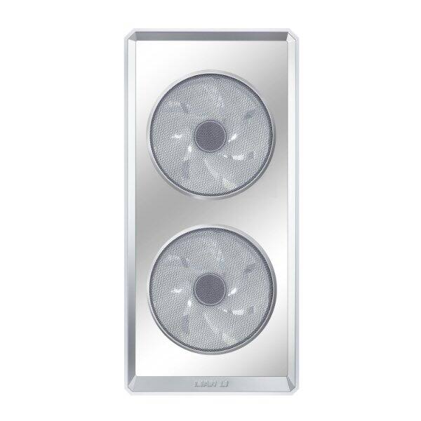 Angle. Lian Li - Lian Li LANCOOL 217 INF White Case, Mid-Tower ATX w/ 3 Fans, Mirror Panel - White (LAN217INFW) - White.