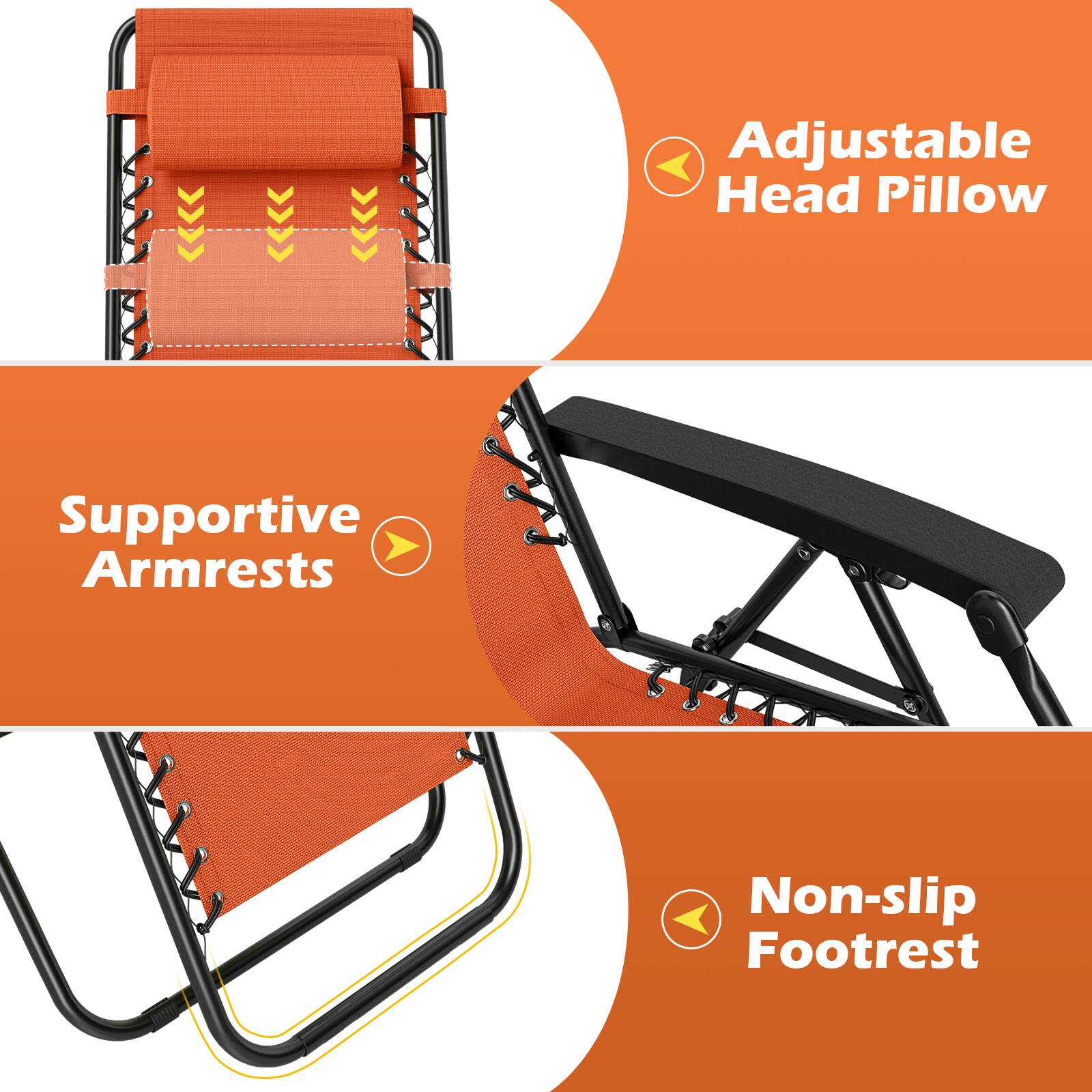 Adjustable Head Pillow  
Supportive Armrests  
Non-slip Footrest