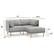 Alt View Zoom 12. Burrow - Contemporary Range 2-Seat Sofa with Attachable Ottoman - Heather Charcoal.