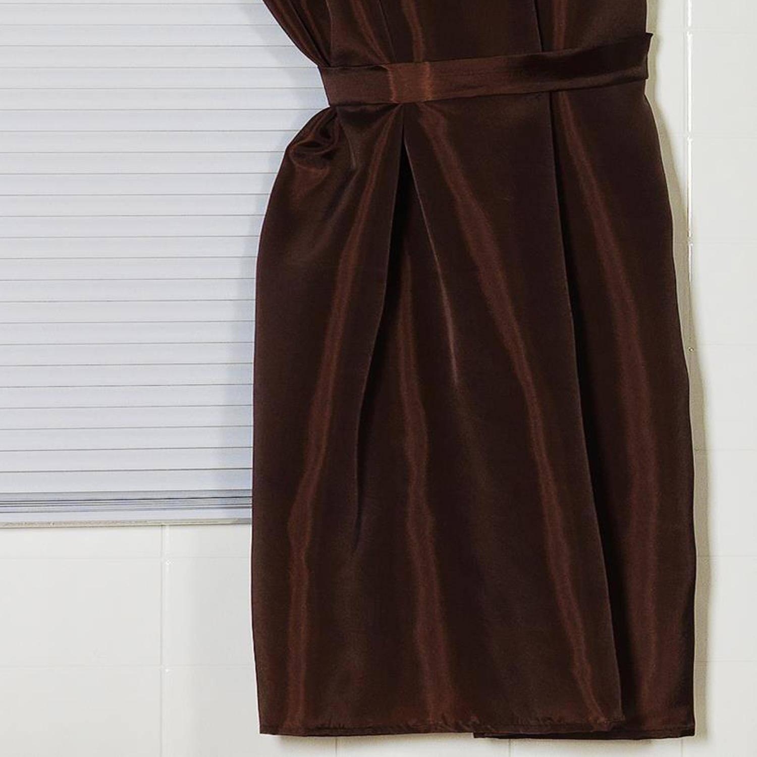Angle. Carnation Home Fashions - Carnation Home Fashions Polyester Fabric Window Curtain - Brown 34" x 54" - Brown.