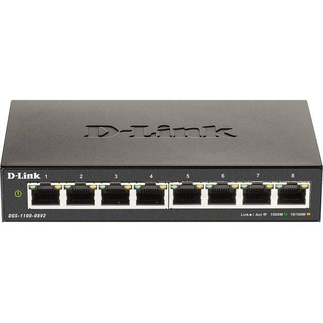 D-Link  
DGS-1100-08V2  

1 2 3 4 5 6 7 8  

Link/Act 1000M 10/100M