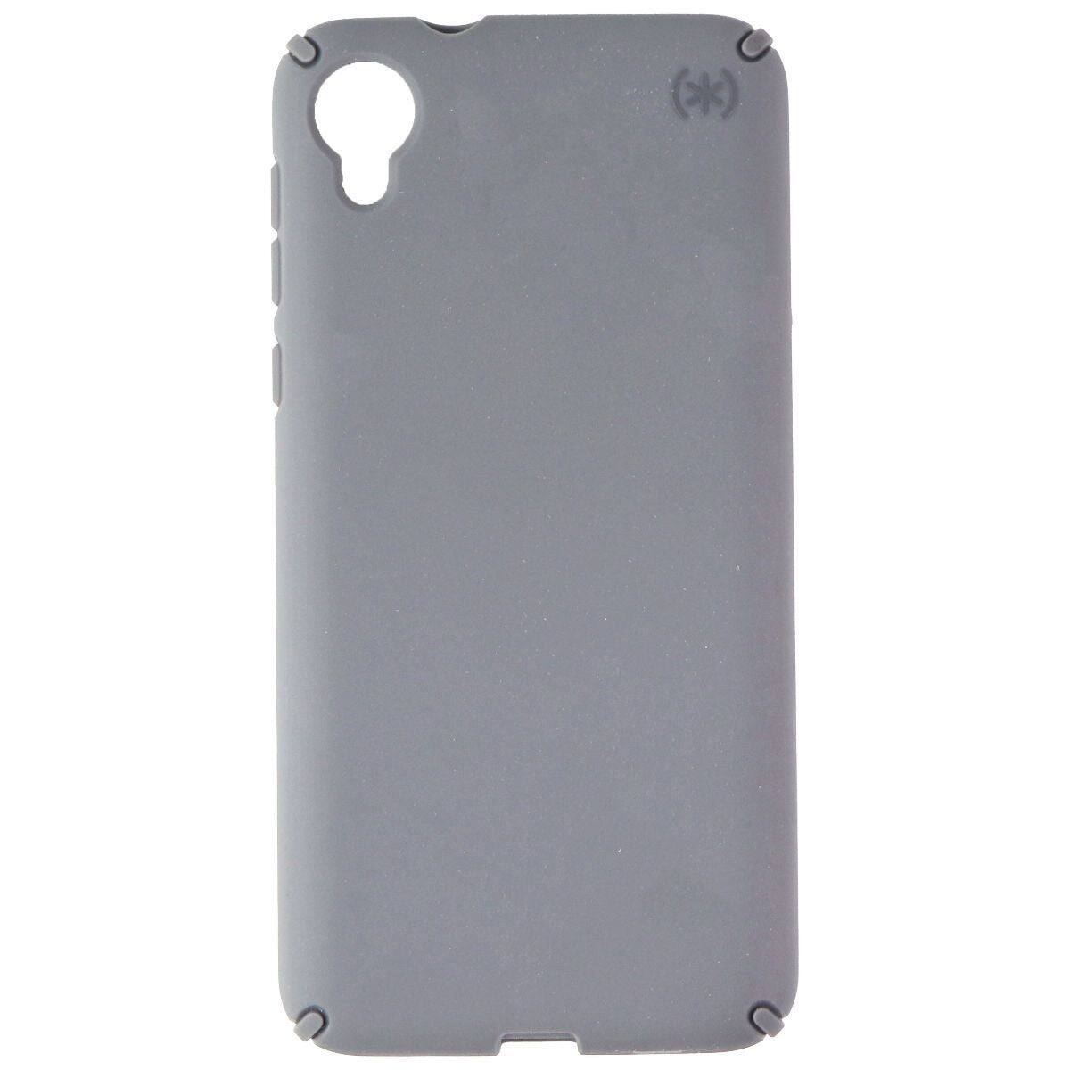 Back. Speck - Speck Presidio Lite Soft Gel Case for Motorola Moto E6 - Grey - Grey.