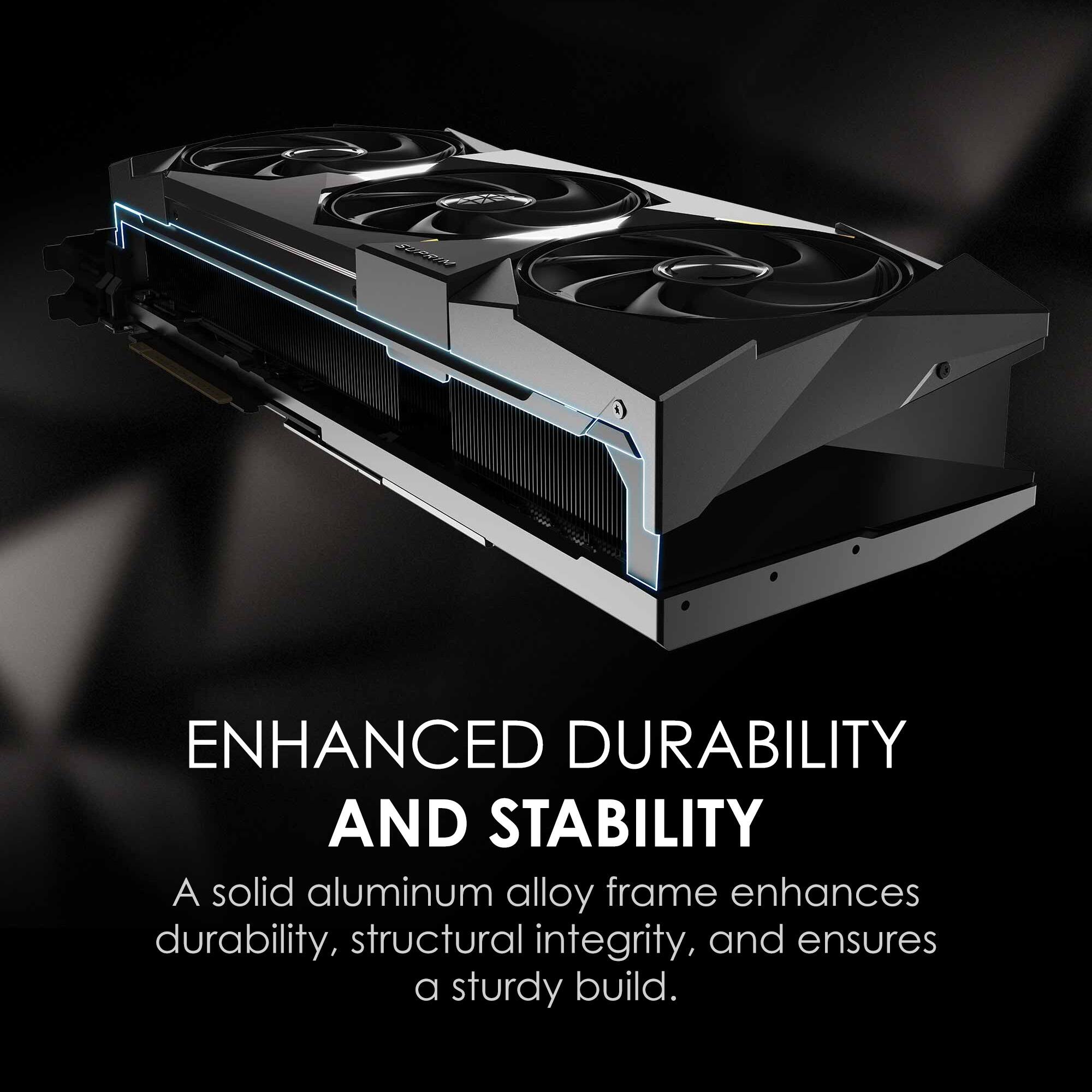 ENHANCED DURABILITY AND STABILITY

A solid aluminum alloy frame enhances durability, structural integrity, and ensures a sturdy build.