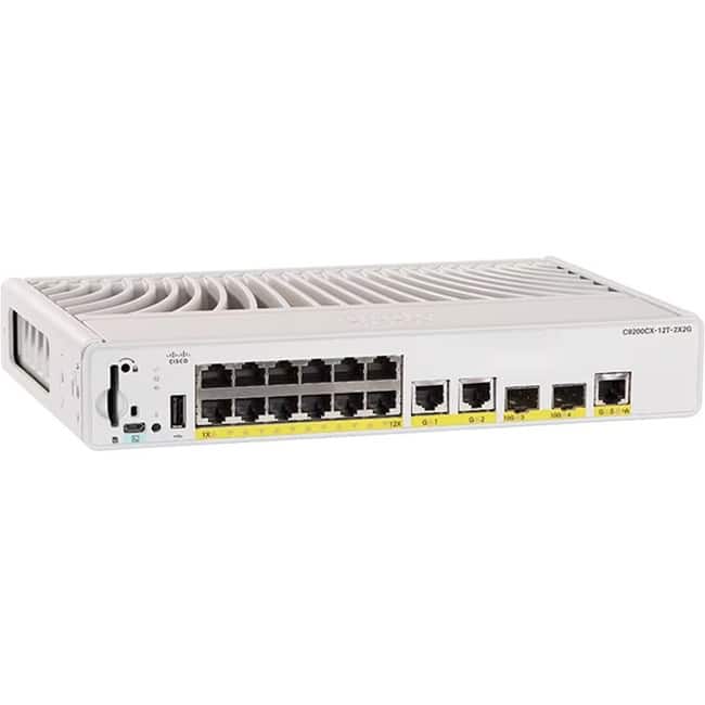 Cisco Consumer Products - Cisco Catalyst C9200CX-12P-2X2G Ethernet Switch - 12 Ports - Manageable - 10 Gigabit Ethernet - 10GBase-T, 10GBase-X - 3 - Unknown price history on PriceWatchPro