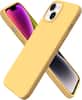 Front. Ornarto - ORNARTO Compatible with iPhone 14 Case 6.1", Slim Liquid Silicone 3 Layers Full Covered Protective Cover-Sunglow - Sunglow.