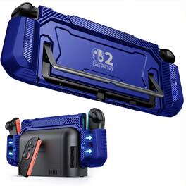 Kitcheniva - Shockproof Hard Shell Protective Case For Nintendo Switch 2 With Ergonomic Grip - Blue