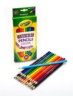 Crayola Watercolor Pencils  
24 Sharpened  
Bright Colors  
24 Pencils