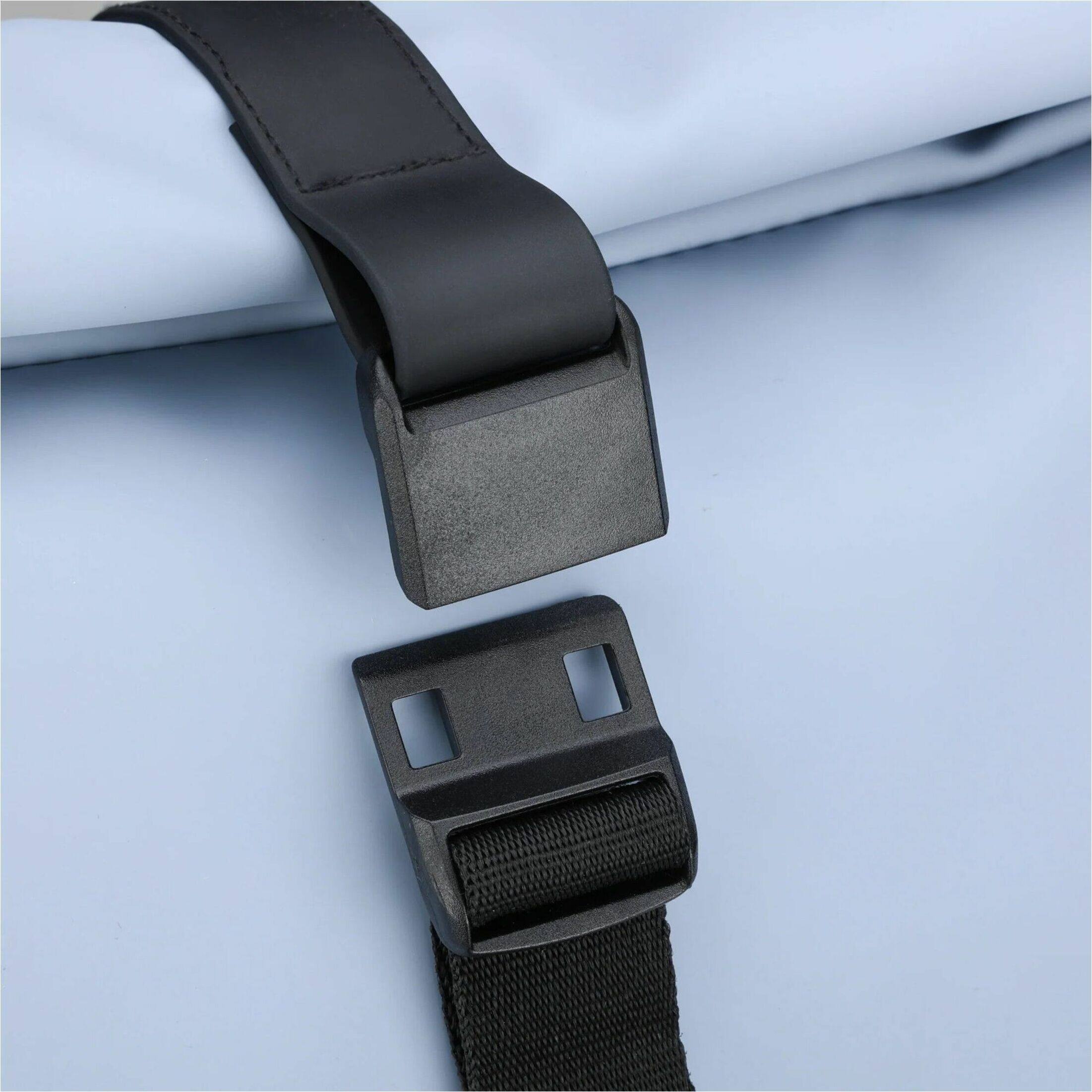 Alt View 16. Swissdigital Design - LAMONE Rolltop TSA-Friendly Water-Resistant Backpack With USB Charging Port  RFID Protection and Fits Up to 16″ Laptop - Light Blue.