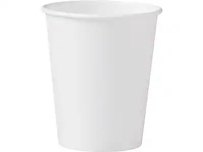 Front. Solo - Hot Cups, 10 Oz., 1000/Carton - White.