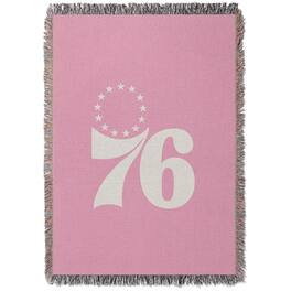 Chad & Jake - Philadelphia 76ers Woven Blanket - Pink