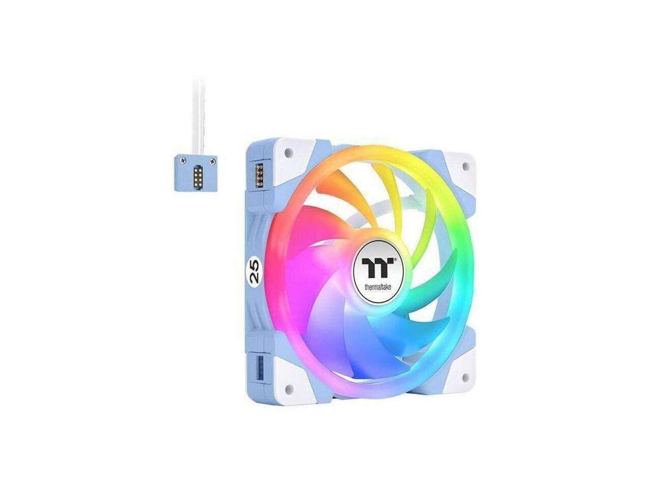 Alt View 1. Thermaltake - Thermaltake SWAFAN EX12 ARGB Cooling Fan 3 Pack CLF183PL12BUA - ARGB.