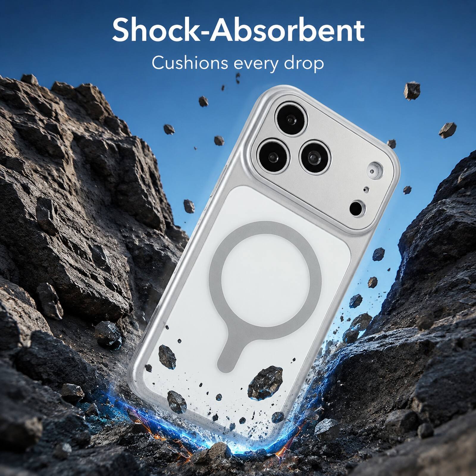 Shock-Absorbent  
Cushions every drop