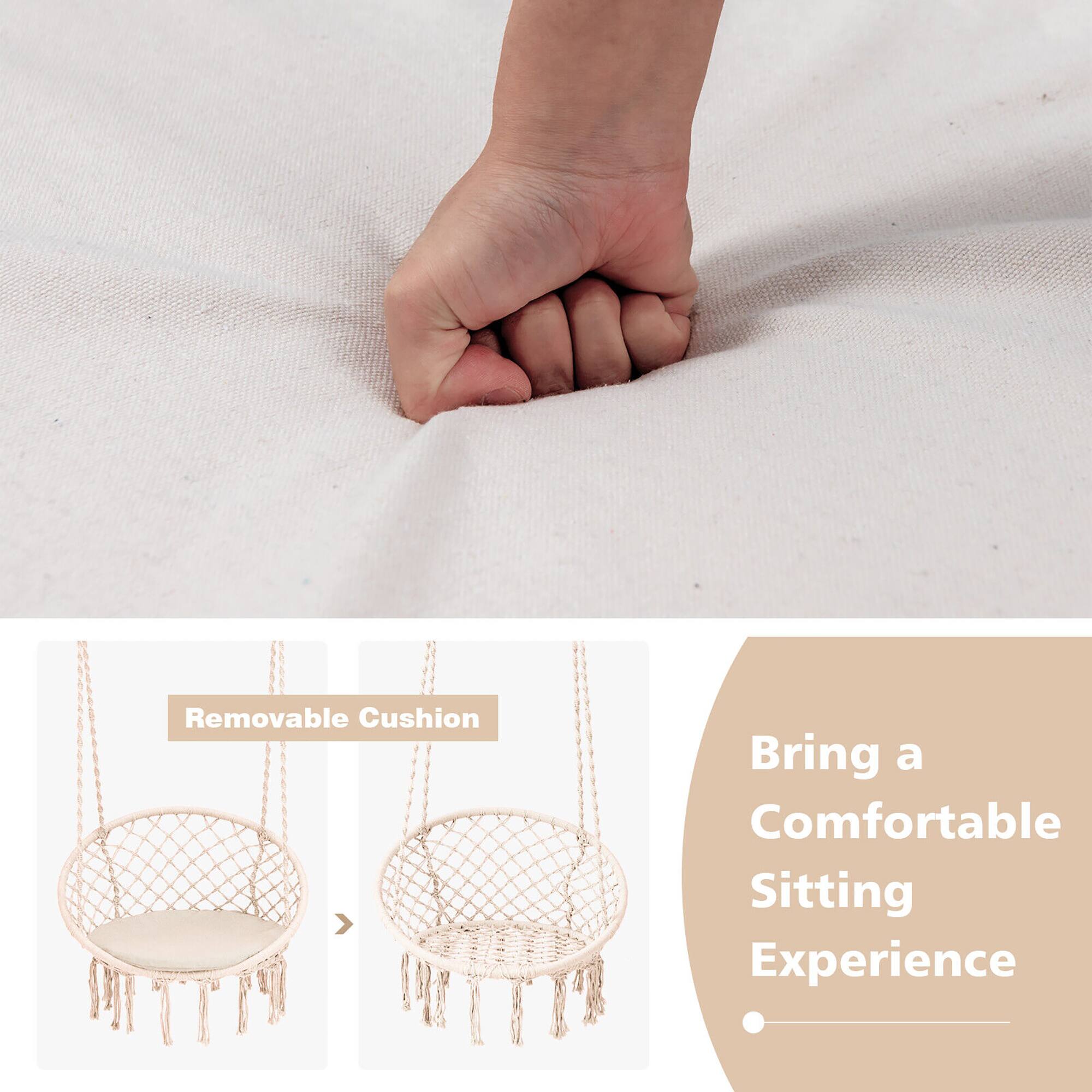 Removable Cushion  
Bring a Comfortable Sitting Experience