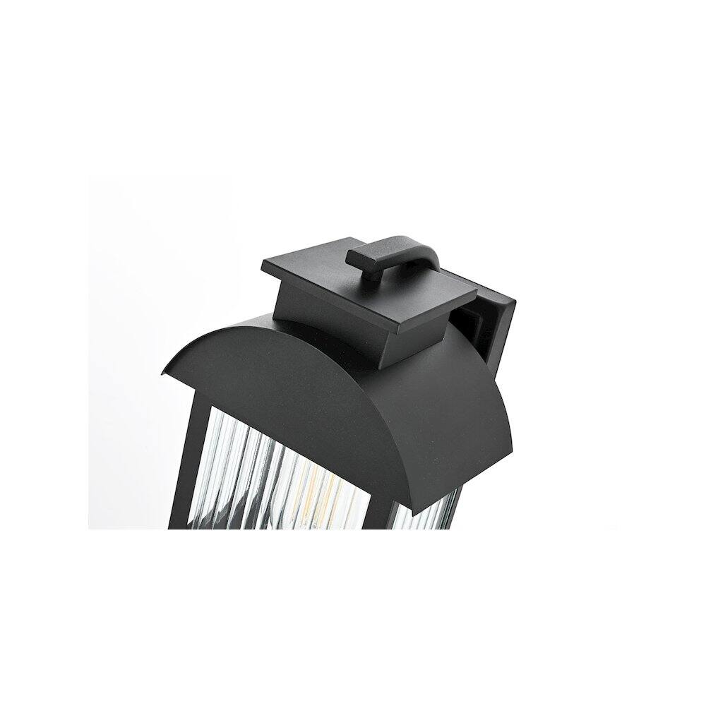 Alt View 3. Elegant Lighting - Albert 7 inch Outdoor Pendant in Black - Black.