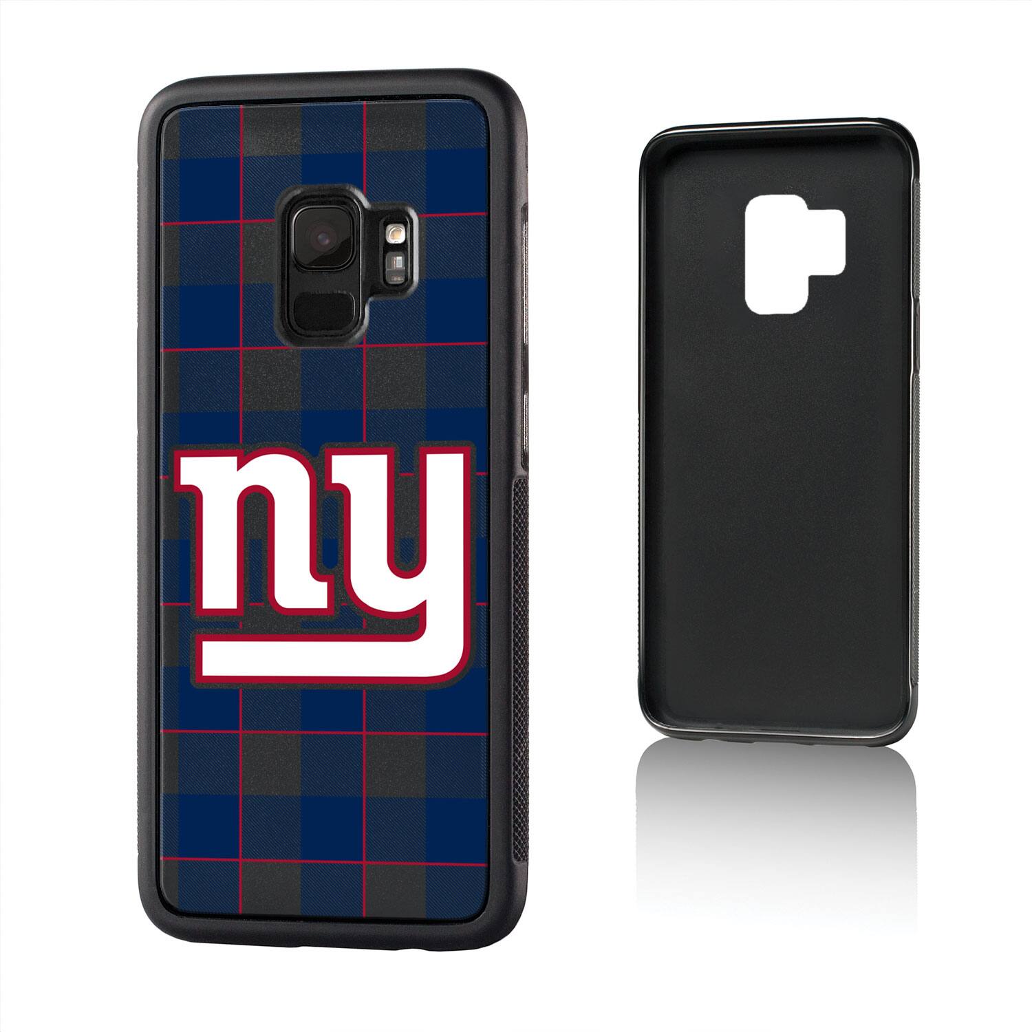 Alt View 1. Keyscaper - New York Giants Galaxy Plaid Design Bump Case - S20 Plus - Multicolor.