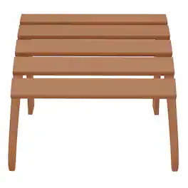 WestinTrends - Malibu Outdoor folding ottoman for Adirondack chair - Teak