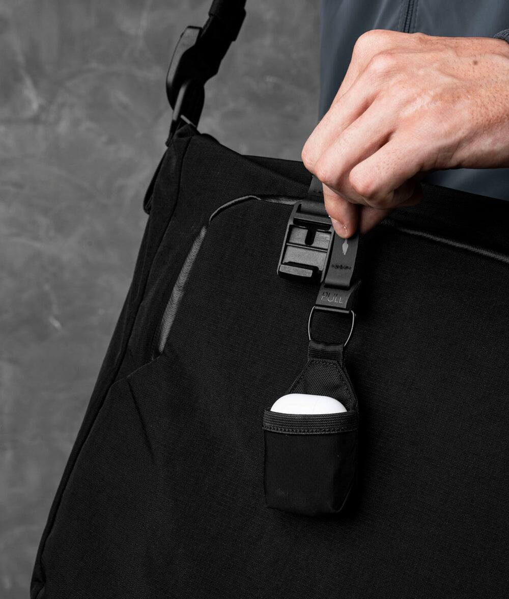 Back. ALPAKA - Bravo Tote V2 Work & Travel Laptop Tote Bag, Fits 16” MacBook Pro + 14” Tablet - Black Axoflux 400D.