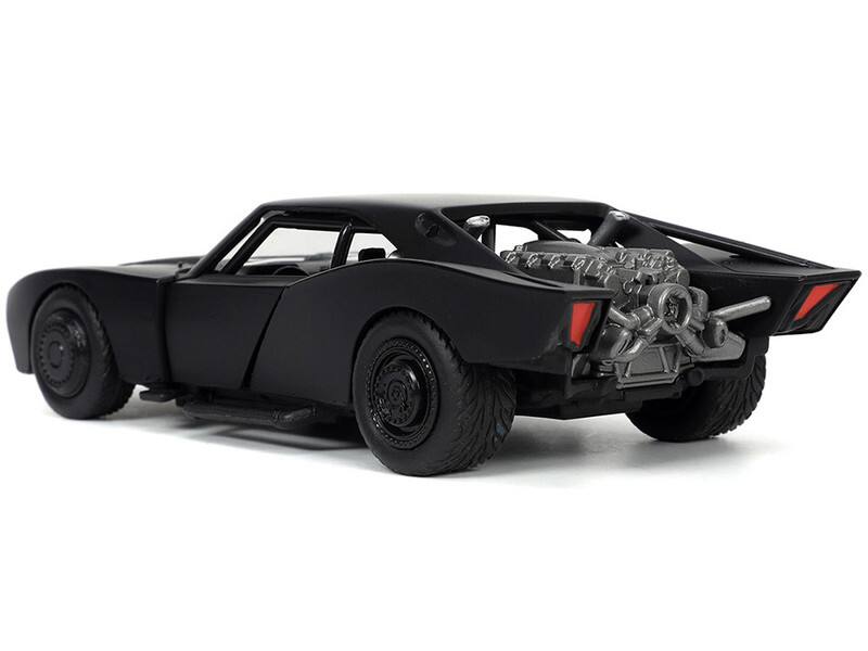 Alt View 2. Jada - Batmobile Black "The Batman" (2022) Movie "Hollywood Rides" Series 1/32 Diecast Model Car by Jada - Multicolor.