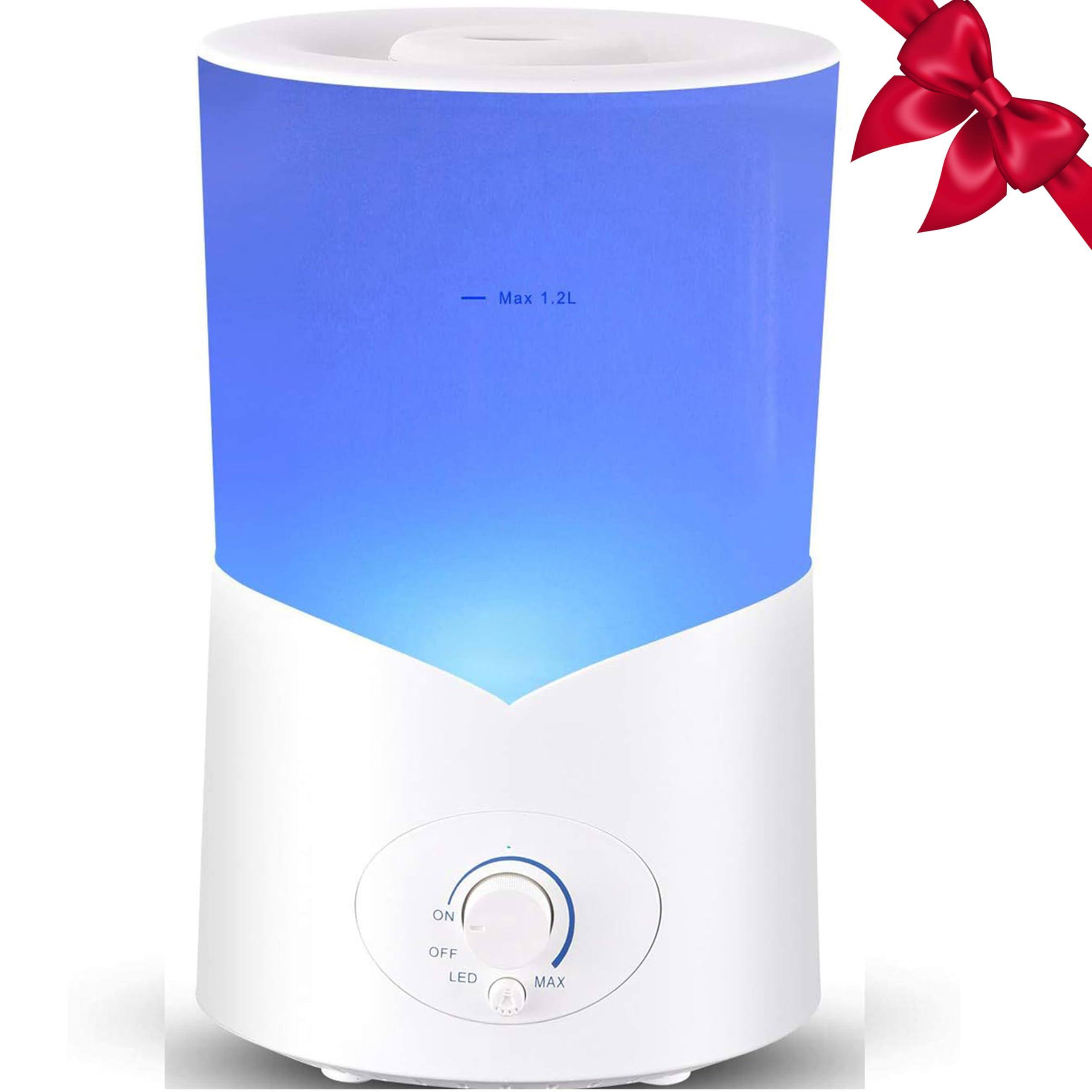 Live At Space - 3000ml Dark Wood Essential Oil Diffuser Large Room 40H Humidifier - White 1000ML