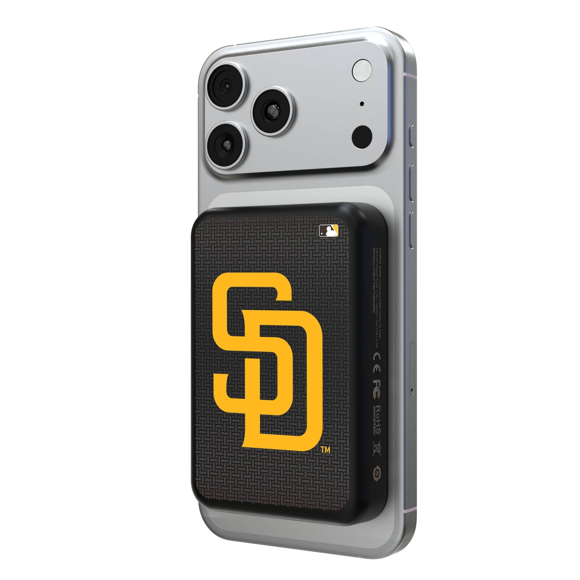 Keyscaper - San Diego Padres Wireless Magnetic Power Bank - Black price history on PriceWatchPro