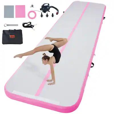 VEVOR Gymnastics Air Mat, inch Thickness Inflatable Gymnastics