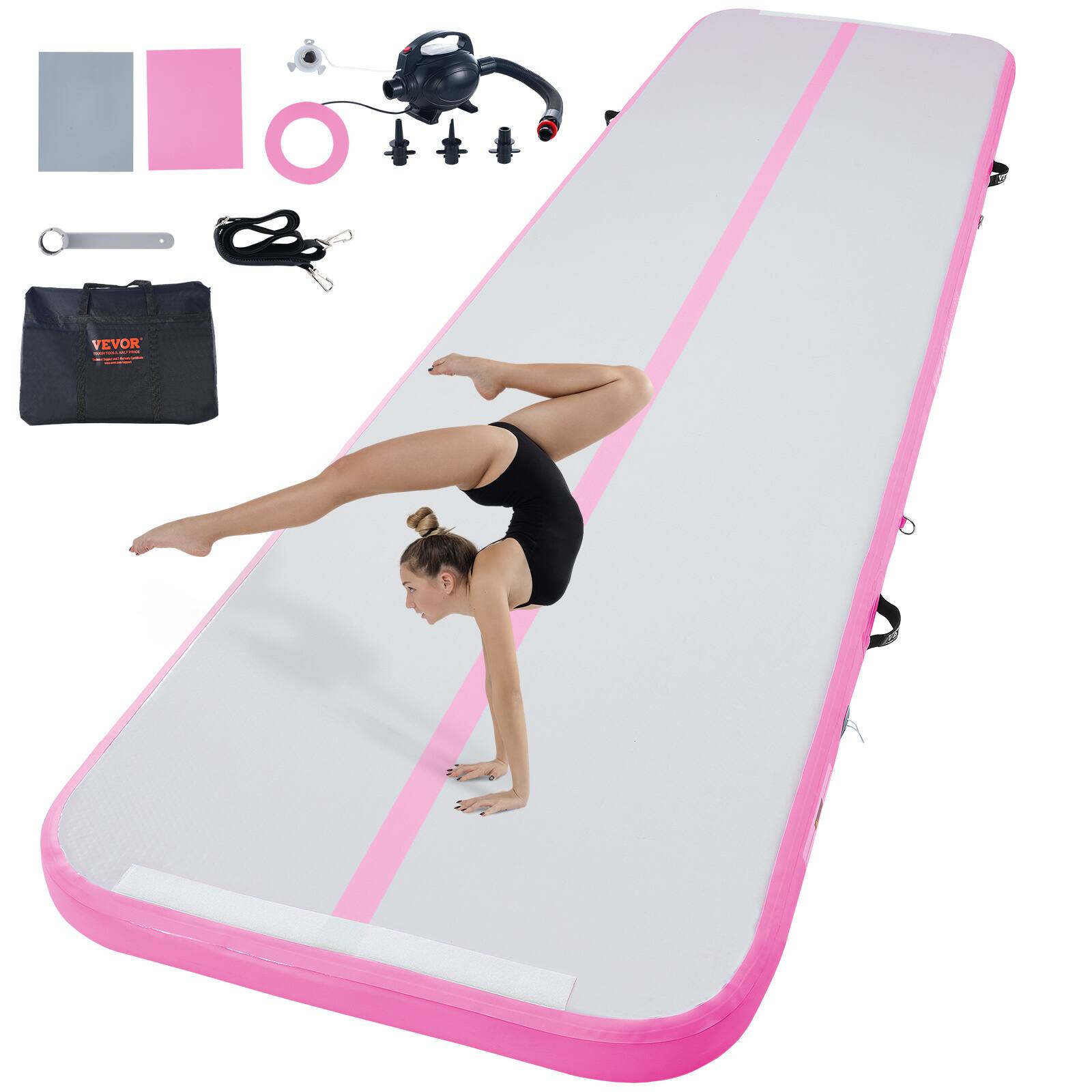 VEVOR Gymnastics Air Mat, inch Thickness Inflatable Gymnastics