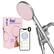 Front. hai - Smart 2.5 GPM Handheld Showerhead - Rose Quartz.