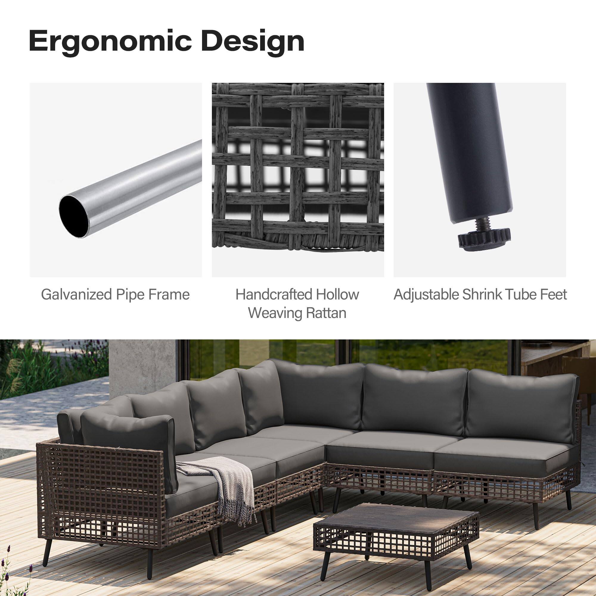Ergonomic Design

- Galvanized Pipe Frame
- Handcrafted Hollow Weaving Rattan
- Adjustable Shrink Tube Feet