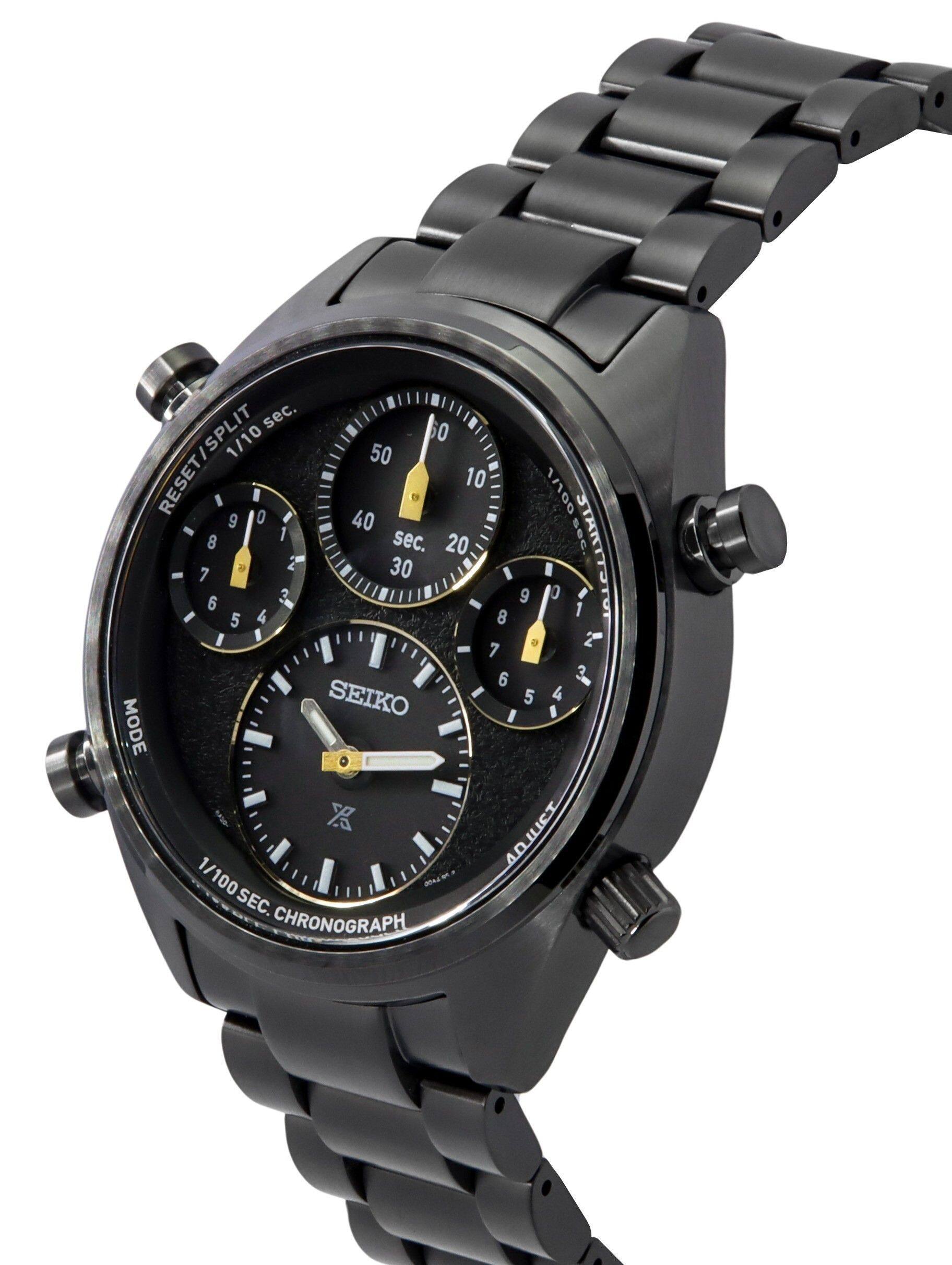 sec. 1/10 0 RESET/SPLIT 50 10 I I  1/100 9 0 40 8 1 sec. eC. STARTTS 20 R 2 30 7 3 9 0 6 1 9 5 4 8 I 7  2 6 3m SEIKO 5 4 I  MODE X AOeT 1/100SEC. MM CHRONOGRAPH