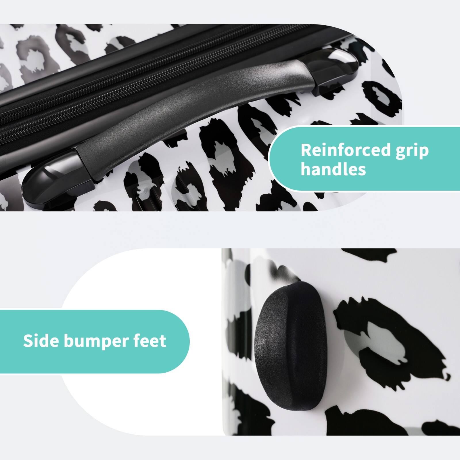 Reinforced grip handles  
Side bumper feet